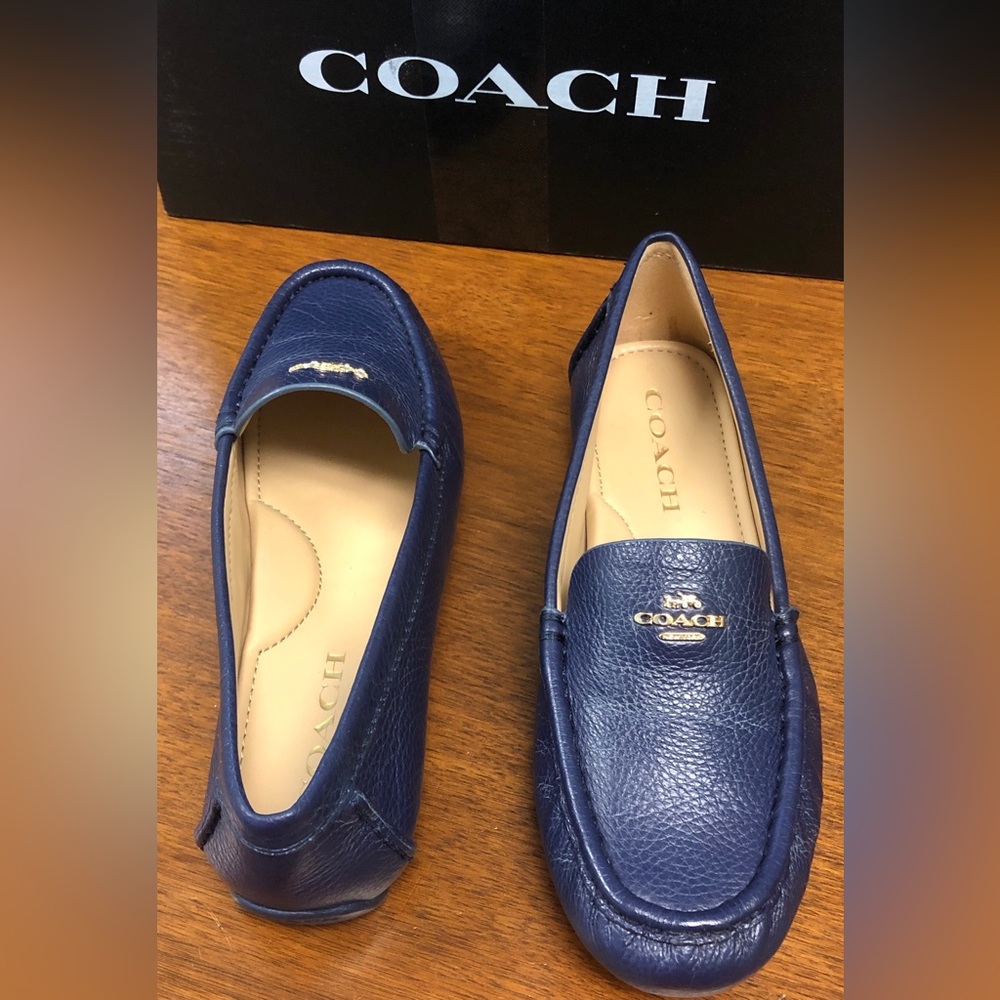 Coach Women’s Marley Driving Moccasin in True Navy NWT